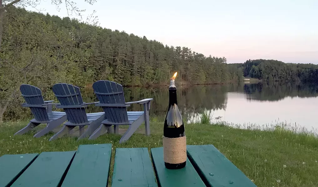 DIY Tiki Torch Candle - LAURIE PAULIE