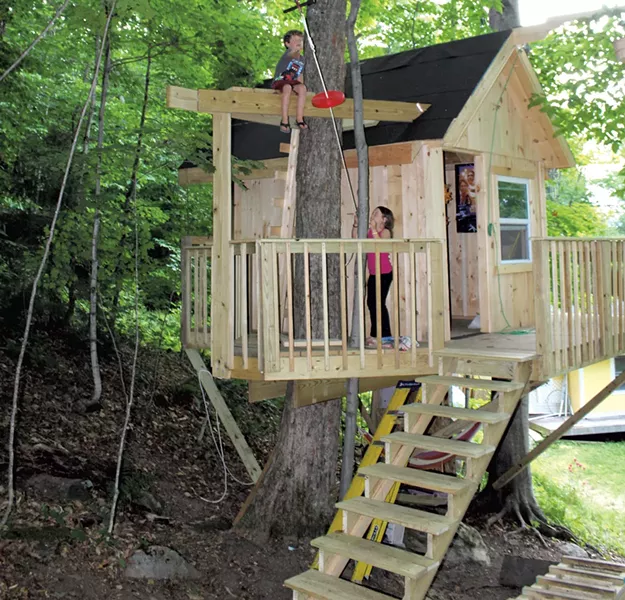 Dad: Jason Mikula, Stepmom: Polly Mikula, Kids: Daughter Emery, 8, and son Sam, 6 - COURTESY OF JASON MIKULA