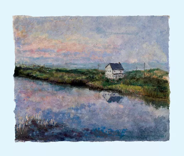 "Harbor Pond Dusk"