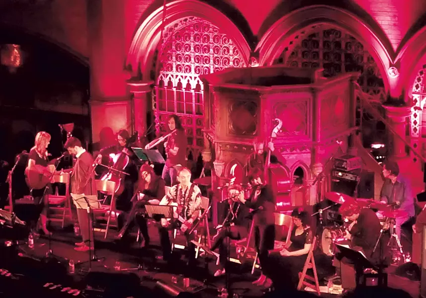 Hadestown in concert, Union Chapel in London with Martin Carthy - COURTESY OF MICHAEL CHORNEY