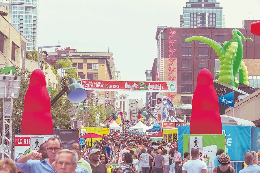 Street scene from last year's festival - COURTESY OF JUST FOR LAUGHS FESTIVAL