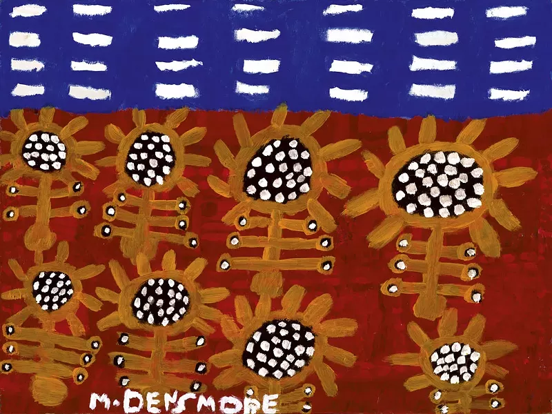 Untitled painting by Merrill Densmore. Photograph by Paul Rogers Photography. - COURTESY OF GRACE