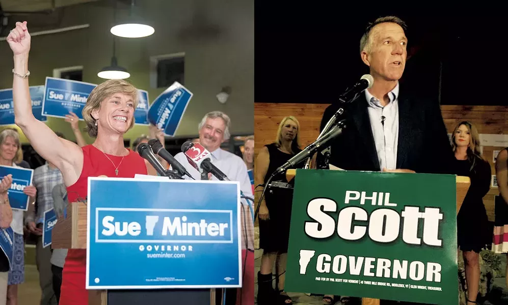 Sue Minter and Phil Scott - JAMES BUCK AND MOLLY WALSH