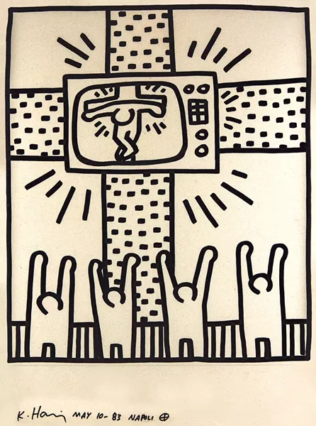 "Untitled" by Keith Haring - COURTESY OF FLEMING MUSEUM OF ART
