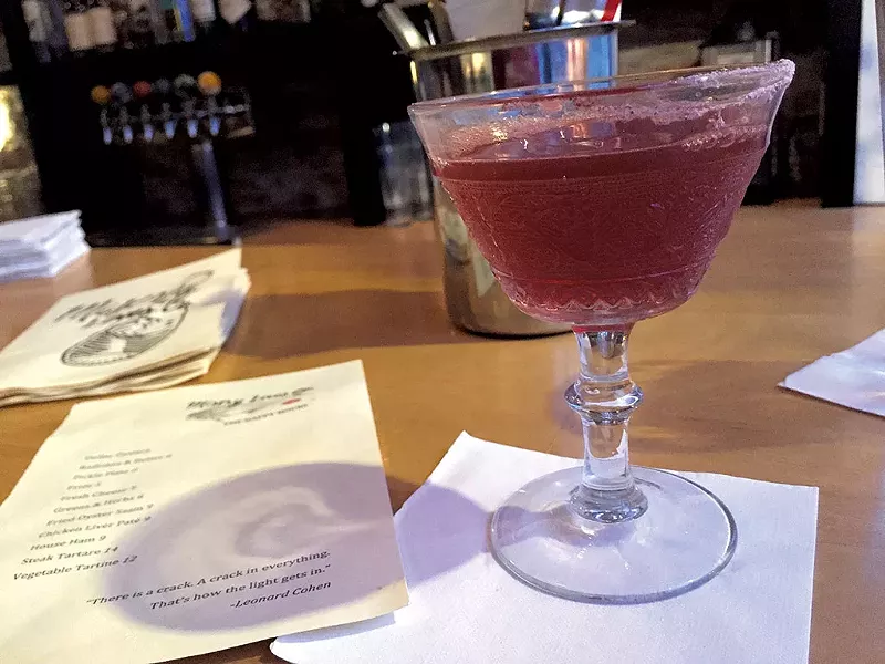 Sassamanash cocktail at Misery Loves Co.