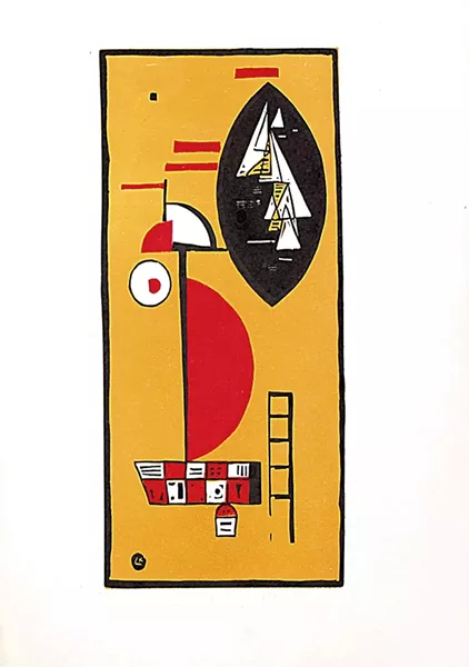 "Abstract Composition from Cahiers d'Art" by Wassily Kandinsky - COURTESY OF ARTISTS RIGHTS SOCIETY/THE ROUTHIER COLLECTION