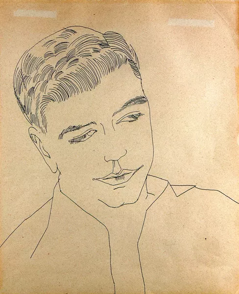 "Untitiled (Portrait of a Young Man)" by Andy Warhol