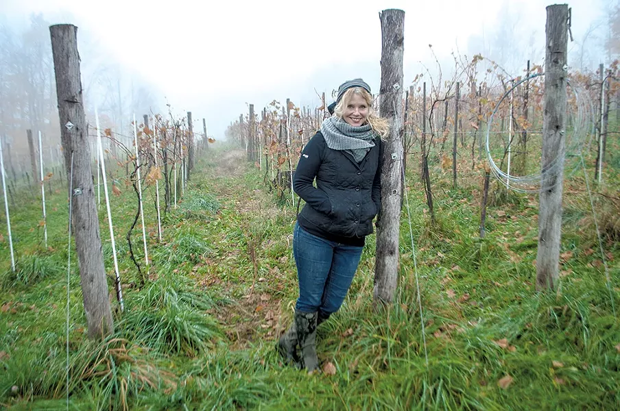 Deirdre Heekin in her Barnard vineyard - FILE: HANNAH PALMER EGAN