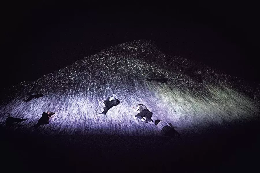 Performance in the salt shed - COURTESY OF AMIRA SILVERMAN