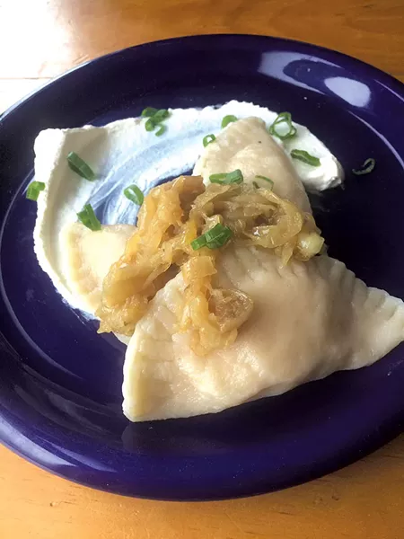 Cheesy potato dumplings - SUZANNE PODHAIZER