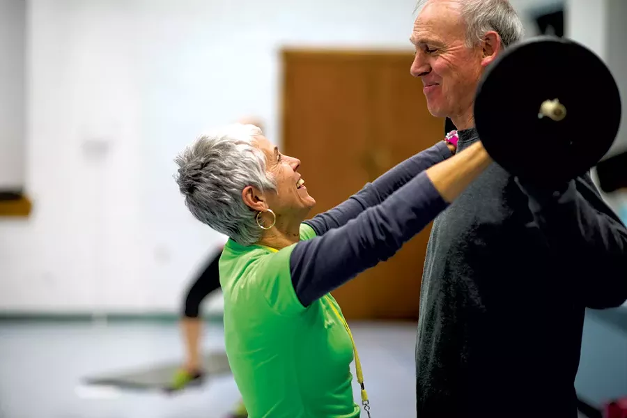 Ginger Lambert teaching a Boot Camp exercise class in Brandon - CALEB KENNA