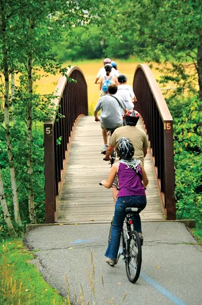 Biking the Stowe Recreation Path - FILE: JEB WALLACE-BRODEUR