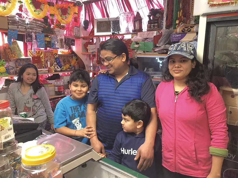 Ratna and Goma Khadka with their family - SUZANNE PODHAZER