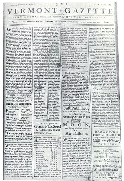 COURTESY OF UNIVERSITY OF VERMONT SPECIAL COLLECTIONS