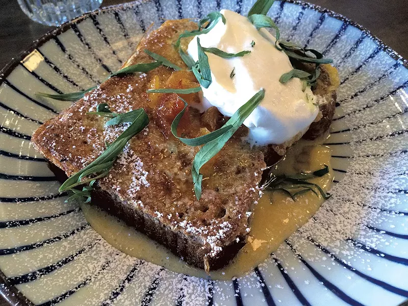 French toast with grapefruit curd - SUZANNE PODHAIZER