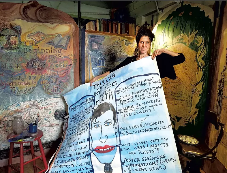Genese Grill in her studio - DAN HIGGINS