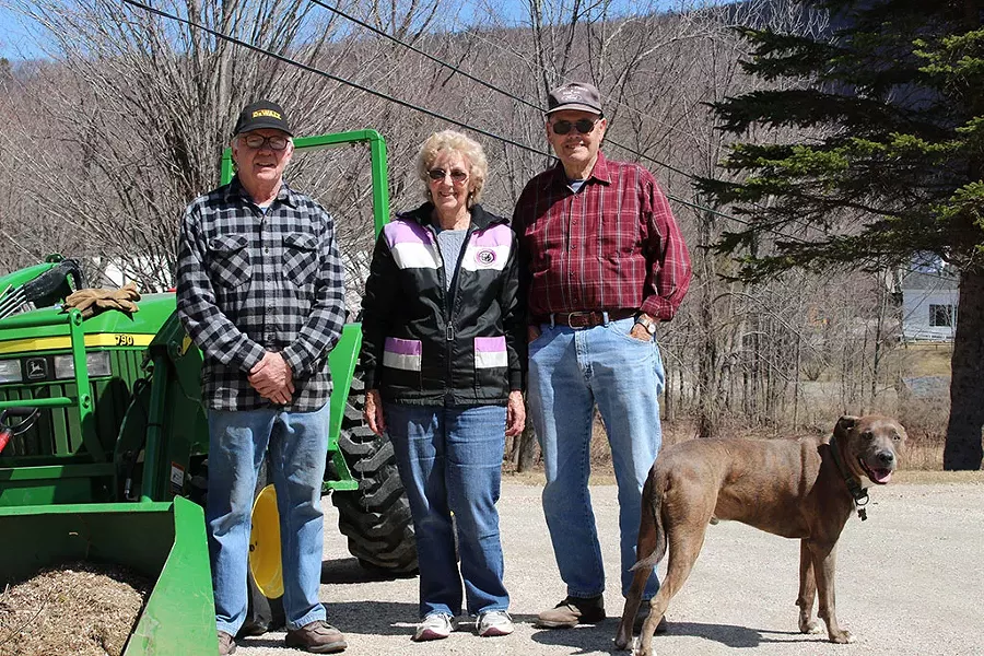 Cedric Johnson, Phyllis Martin and Don Martin in Plymouth Notch - PAUL HEINTZ