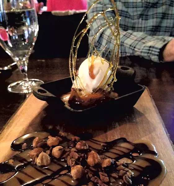 Apple bread pudding at Junction - CAROLYN FOX