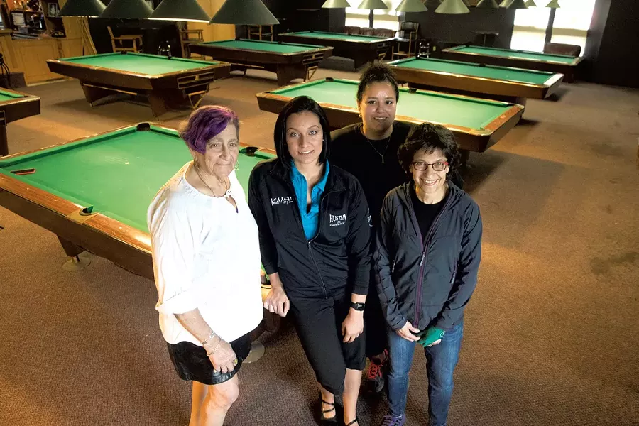 Left to right: Holly Sanders, Stephanie Hibbard, Terah Williams and Laurie Kutner - JAMES BUCK