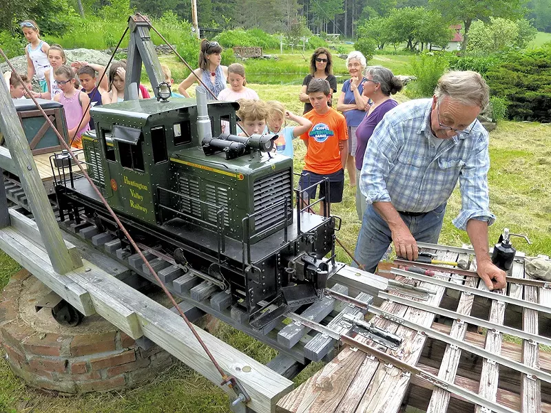 Mark Smith at the railroad turntable - MATTHEW THORSEN
