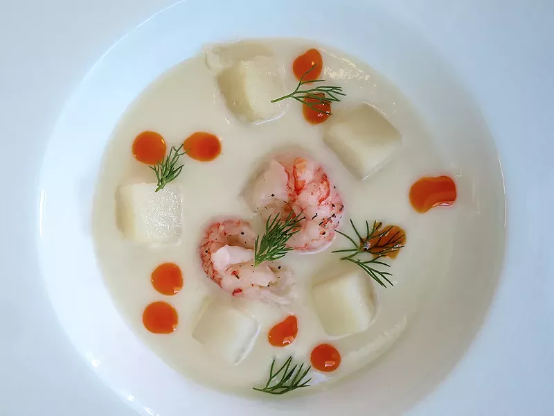 Cauliflower vichyssoise - MATTHEW THORSEN