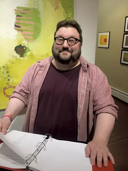 Kurtis Thompson of Barre at a Writers for Recovery reading - COURTESY OF GARY LEE MILLER