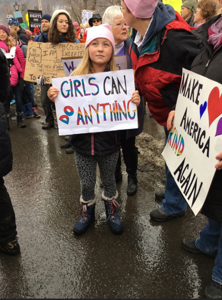 The women's rally in Montpelier in January - FILE: PAMELA POLSTON