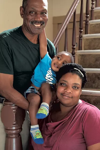 Left to right: Jerry, John and Keshia Watts - MATTHEW THORSEN