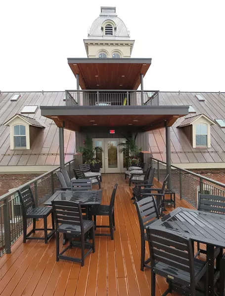 The back deck of the Liberty House - MATTHEW THORSEN