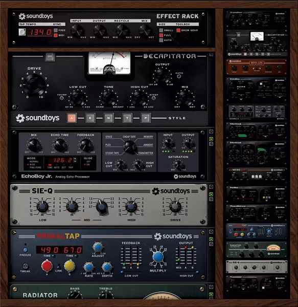 Soundtoys plug-ins in use