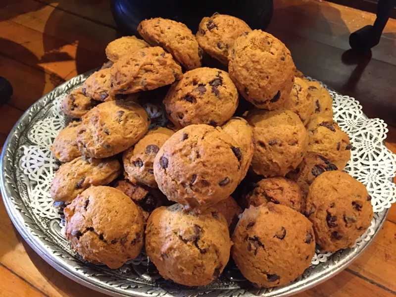 Pumpkin-chocolate chip cookies at Stone Soup - SALLY POLLAK