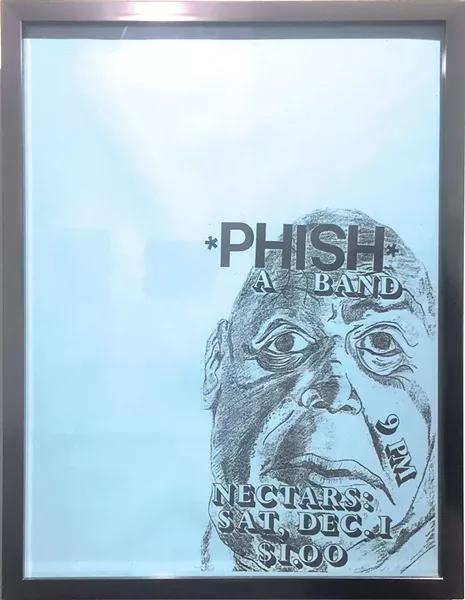 A poster from a 1984 show at Nectar's, artist unknown - RACHEL ELIZABETH JONES
