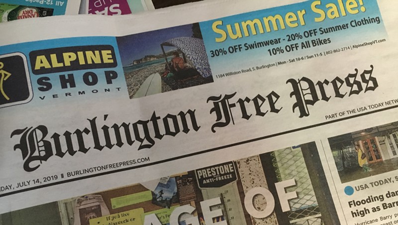 A recent  Burlington Free Press