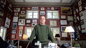 Skip Vallee in his home
