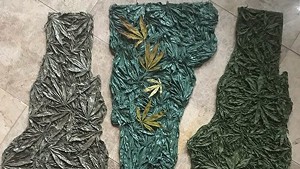 Examples of Julie Duquette's cannabis-inspired artwork