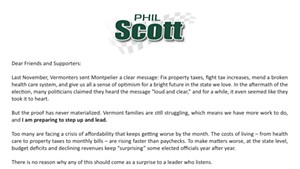 A fundraising appeal from Lt. Gov. Phil Scott