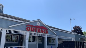 The closed Outback Steakhouse in South Burlington