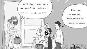 Cartoon for a Pandemic Halloween