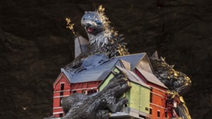 "Mutant Otters Destroy Town Hall Theater" by Daniel Houghton