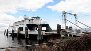The retired ferry Adirondack in Port Kent, N.Y.