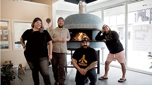 From left: Sara Chase, Wilson Ballantyne, Stefano Coppola and Chris Ruiz of Pearl Street Pizza
