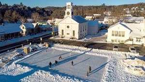 The community ice rink in Cabot
