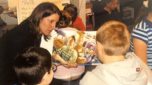 Alison Novak teaching at Lawrence Barnes Elementary in 2009