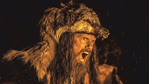 WOLF AT THE DOOR Skarsg&aring;rd seeks vengeance in Eggers' brutal, visually stunning Viking epic.
