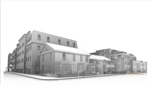 Rendering of the proposed George Street Lofts and Pearl Street Lofts