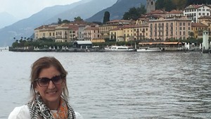 Lisa DeNatale on Lago di Como in northern Italy