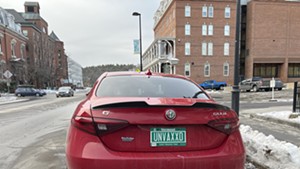 The Alfa Romeo was parked in Montpelier