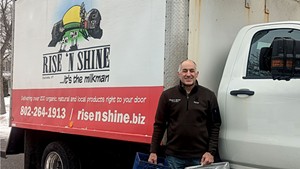 Peter Carreiro and his Rise 'n Shine delivery truck