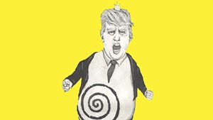 Illustration of Donald Trump as King Ubu by Iida Lanki
