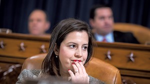 Congresswoman Elise Stefanik at a House Intelligence Committee hearing in March